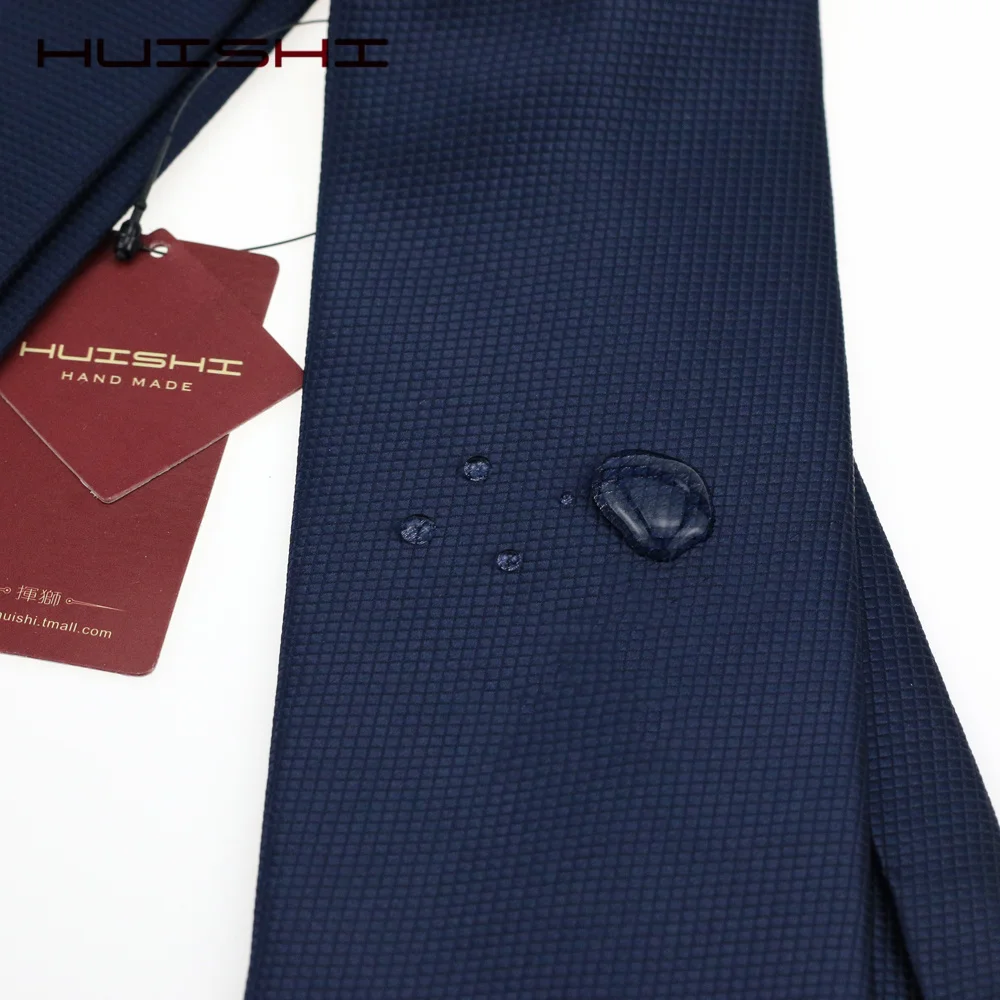 Banquet England Style Necktie Journalist Stripe Shape Waterproof Tie Men Formal Business Navy Solid Suit Evening Dress Neck Tie