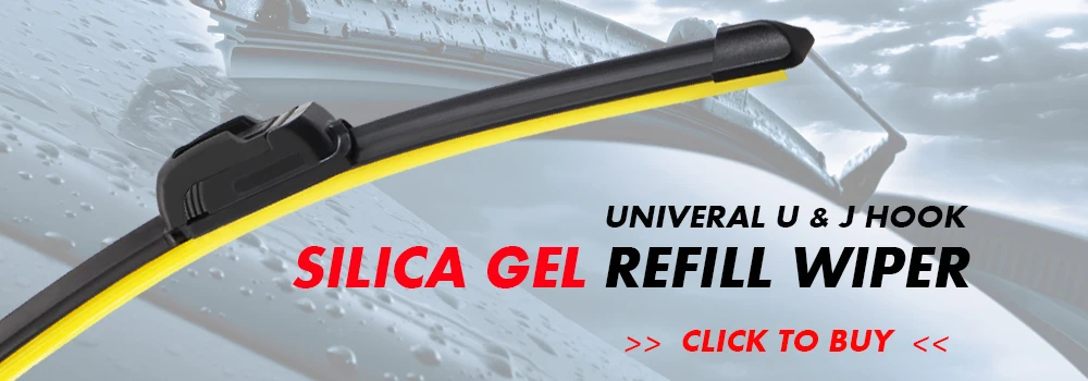 2pcs High Quality Boneless Frameless Rubber Car Wiper Blade Refill Strips Windscreen 6mm 26"28"30"32" Windshield Car Accessories
