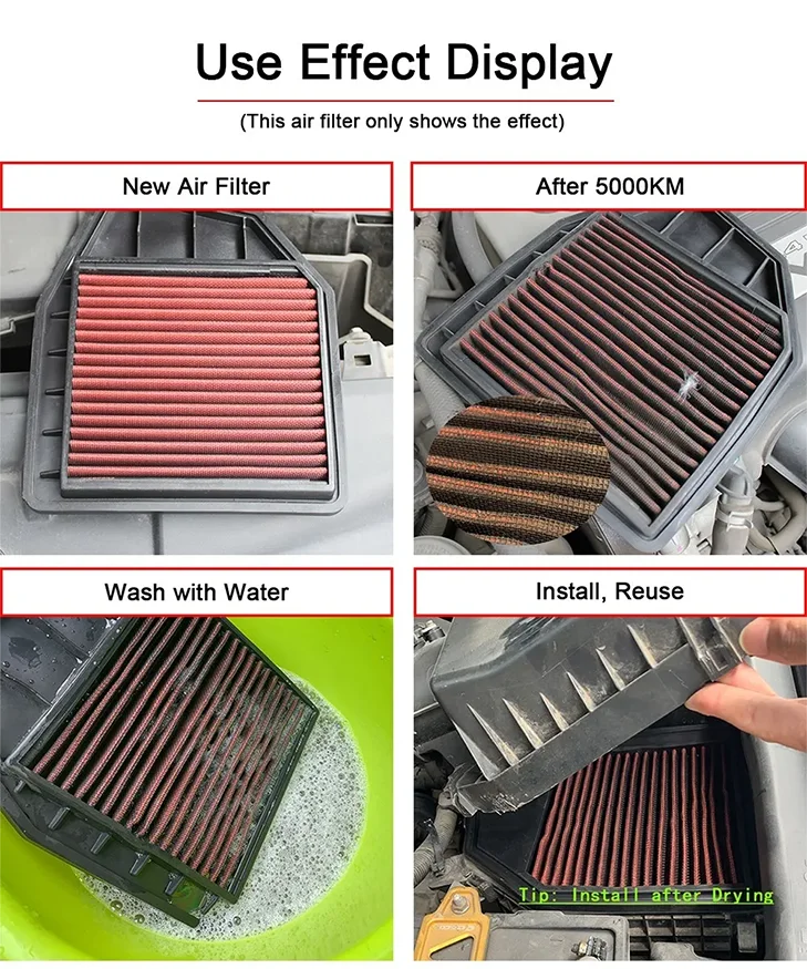 R-EP Replacemet Air Filter Fit for Audi A3 Q2 S3 TT Seat Ibiza Leon Skoda Octavia Volkswagen Golf VII Polo Tiguan Touran Passat