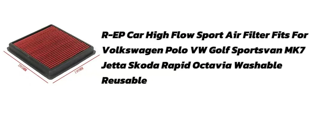 R-EP Replacemet Air Filter Fit for Audi A3 Q2 S3 TT Seat Ibiza Leon Skoda Octavia Volkswagen Golf VII Polo Tiguan Touran Passat