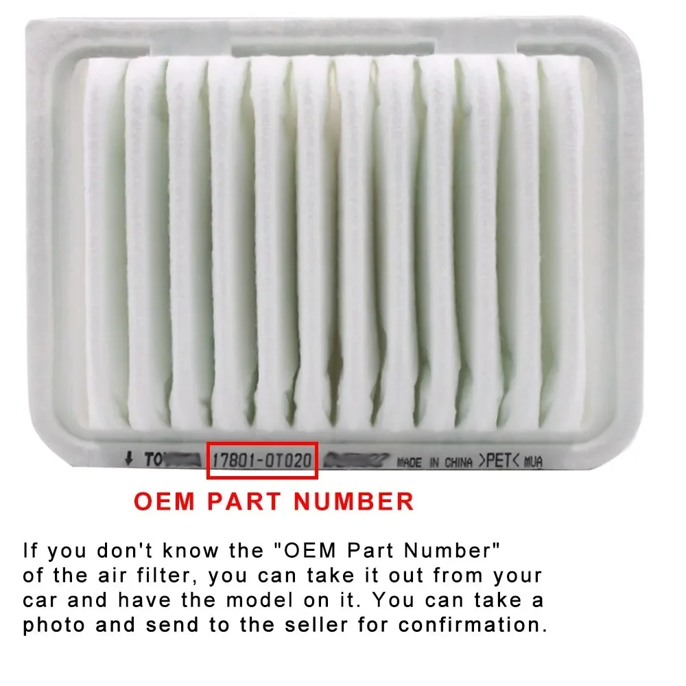 R-EP Replacemet Air Filter Fit for Audi A3 Q2 S3 TT Seat Ibiza Leon Skoda Octavia Volkswagen Golf VII Polo Tiguan Touran Passat