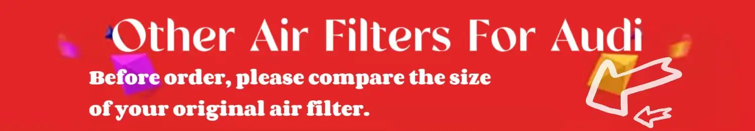 R-EP Replacemet Air Filter Fit for Audi A3 Q2 S3 TT Seat Ibiza Leon Skoda Octavia Volkswagen Golf VII Polo Tiguan Touran Passat