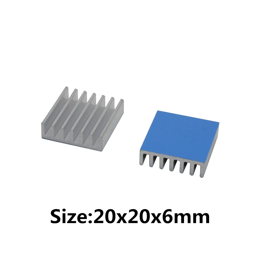 Aluminum Heatsink Radiator Heat Sink Cooling For Electronic Chip IC 3D printer Raspberry PI With Thermal Conductive Tape