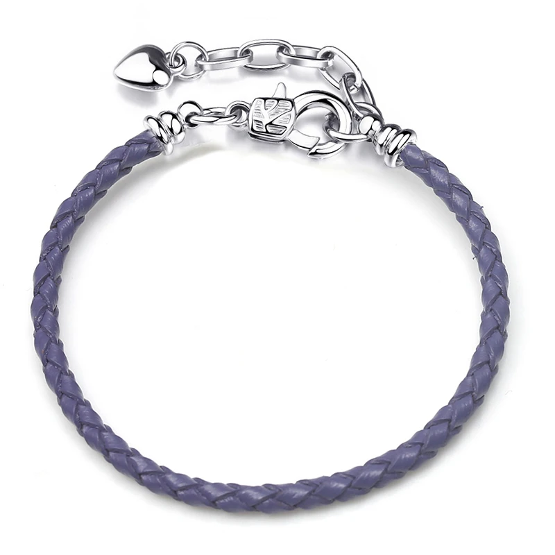 BAOPON Dropshipping High Quality 9 Colors Leather Chain Charm Bracelets with DIY Fine Bracelet for Women Girls Jewelry Gift