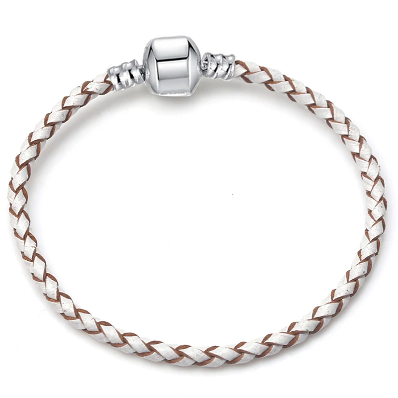 BAOPON Dropshipping High Quality 9 Colors Leather Chain Charm Bracelets with DIY Fine Bracelet for Women Girls Jewelry Gift