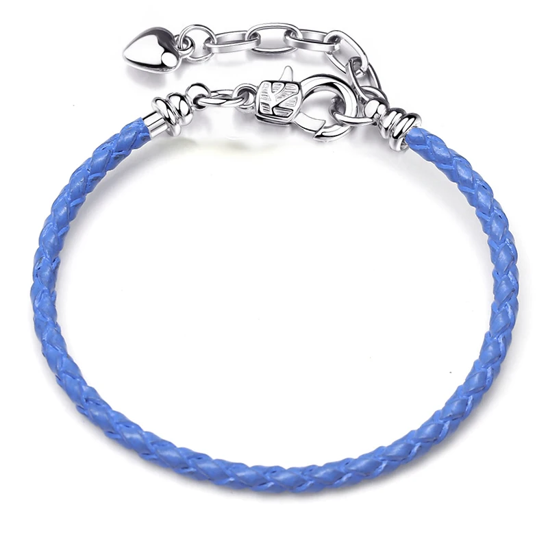 BAOPON Dropshipping High Quality 9 Colors Leather Chain Charm Bracelets with DIY Fine Bracelet for Women Girls Jewelry Gift
