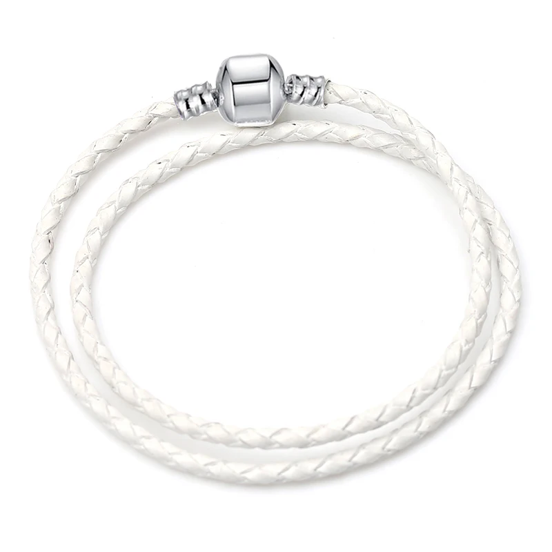 BAOPON Dropshipping High Quality 9 Colors Leather Chain Charm Bracelets with DIY Fine Bracelet for Women Girls Jewelry Gift