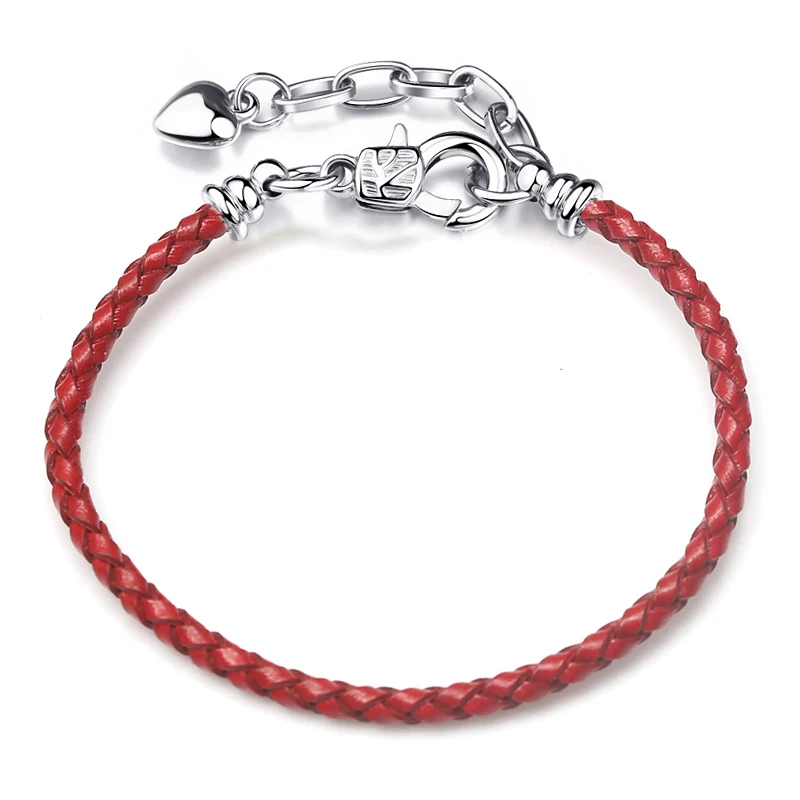 BAOPON Dropshipping High Quality 9 Colors Leather Chain Charm Bracelets with DIY Fine Bracelet for Women Girls Jewelry Gift