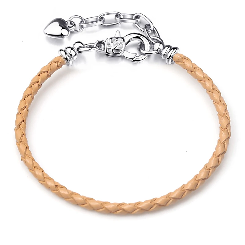 BAOPON Dropshipping High Quality 9 Colors Leather Chain Charm Bracelets with DIY Fine Bracelet for Women Girls Jewelry Gift