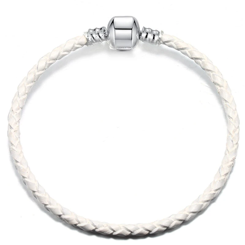 BAOPON Dropshipping High Quality 9 Colors Leather Chain Charm Bracelets with DIY Fine Bracelet for Women Girls Jewelry Gift