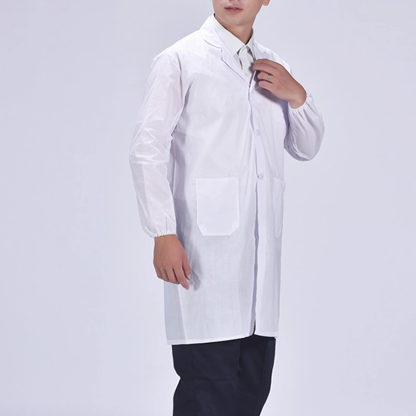 Newly White Lab Coat Doctor Hospital Scientist School Fancy Dress Costume for Students Adults