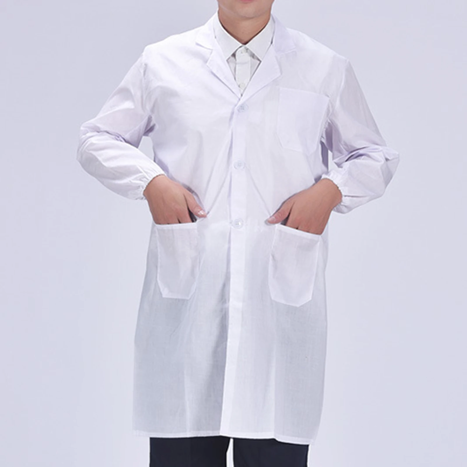 Newly White Lab Coat Doctor Hospital Scientist School Fancy Dress Costume for Students Adults