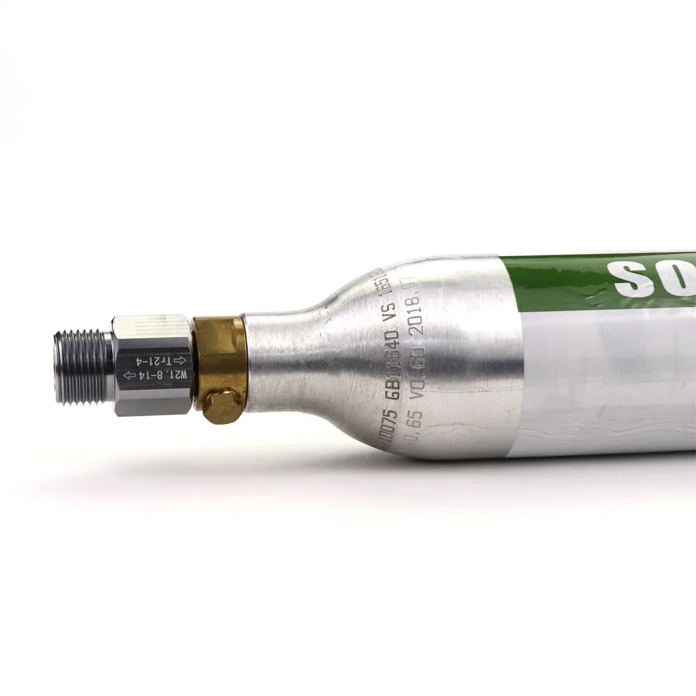 CO2 Cylinder (Sodastream Blue Tank) To W21.8-14 Convert Adapter For Aquarists Aquarium Fish or Homebrew Beer Keg Co2 Regulators