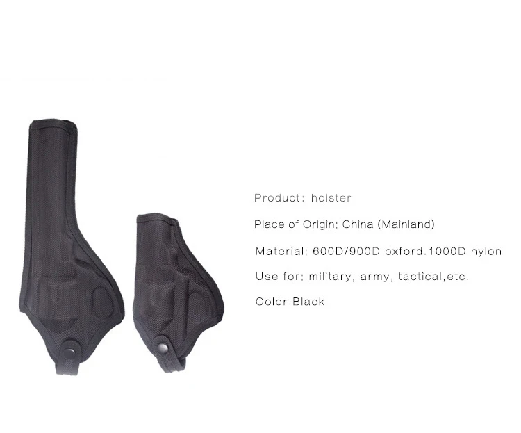 Tactical Revolver Holster Gun Case Universal Oxford Revolver Duty Holster Hunting Pistol Case Carry For Revolver Sleeve
