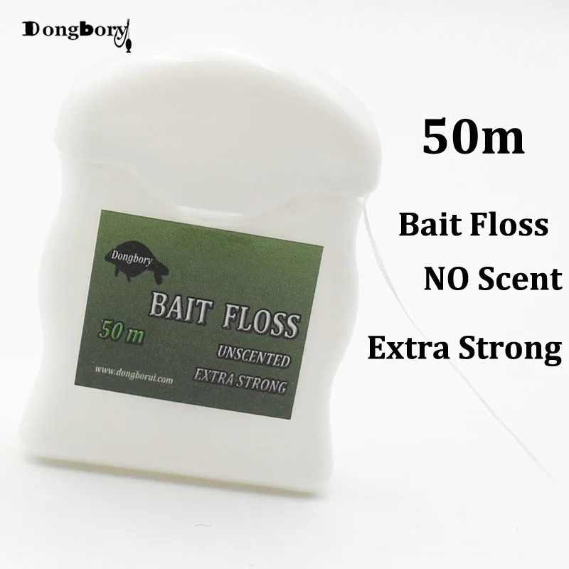 50m Carp Fishing Accessories Bait Floss Grips POP UP Boilies Holder Chod Hair Ronnie Rig Method Feeder Fishing Tackle Terminal