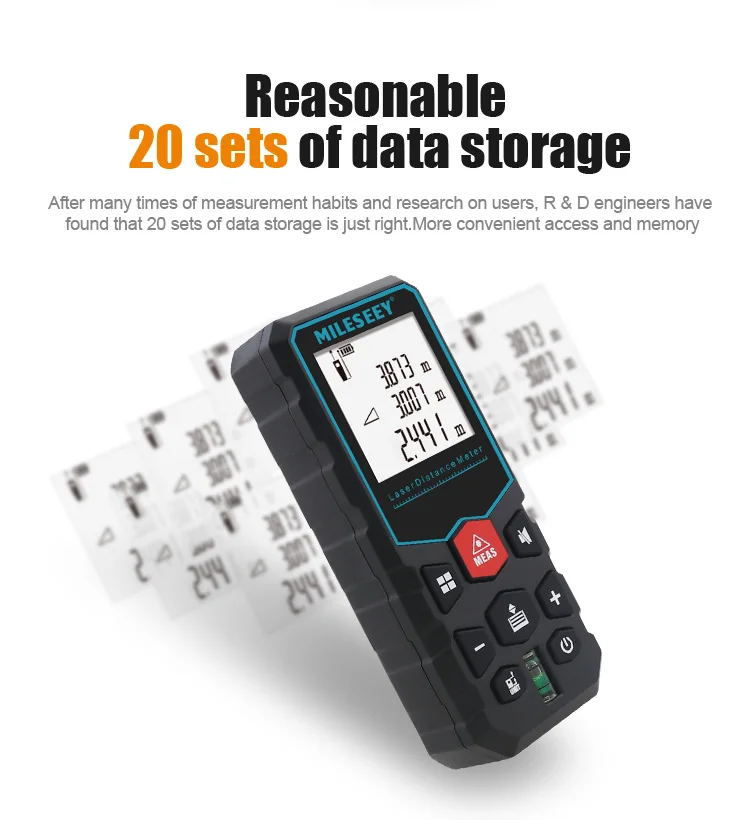 Mileseey X5 Laser Tape Measure Laser Profesional Laser Distance Meter Trena Rangefinder Laser Metro Laser Range Finder