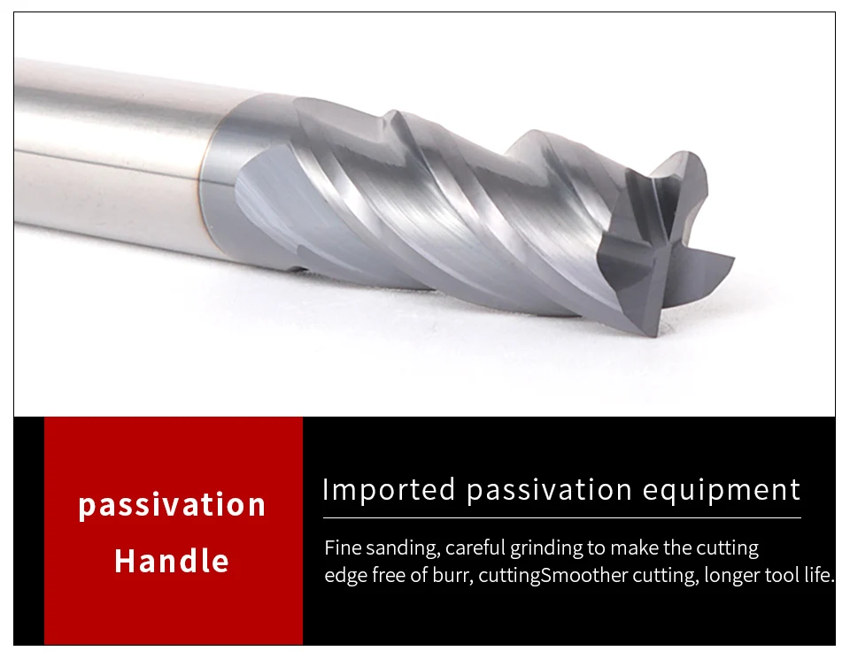 ZGT Endmill Alloy Carbide Tungsten Steel Milling Cutter End Mill HRC50 4 Flute 4mm 6mm 8mm 10mm 12mm 14mm 16mm Metal Cutter Tool