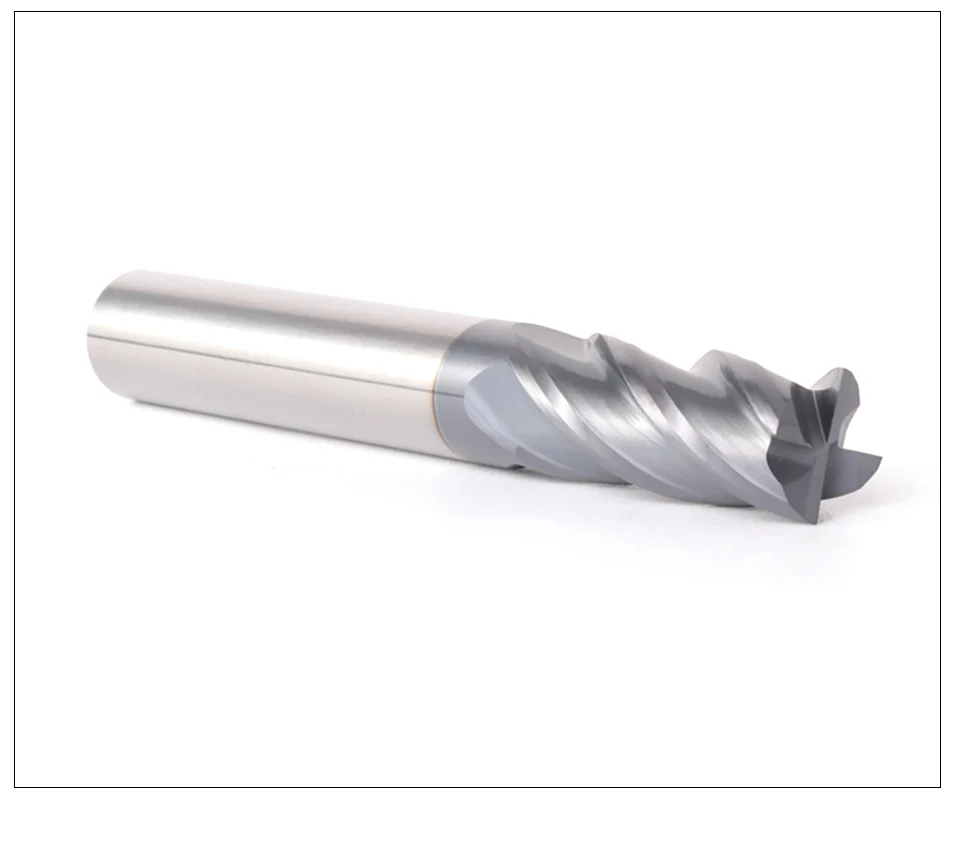 ZGT Endmill Alloy Carbide Tungsten Steel Milling Cutter End Mill HRC50 4 Flute 4mm 6mm 8mm 10mm 12mm 14mm 16mm Metal Cutter Tool