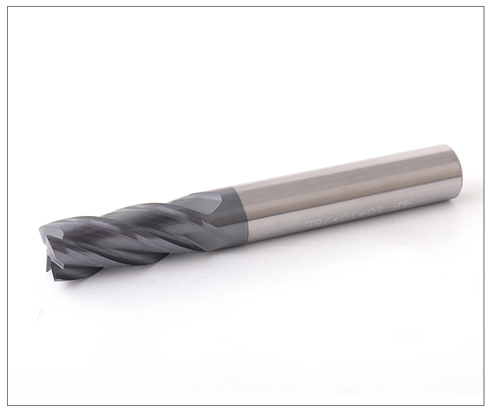 ZGT Endmill Alloy Carbide Tungsten Steel Milling Cutter End Mill HRC50 4 Flute 4mm 6mm 8mm 10mm 12mm 14mm 16mm Metal Cutter Tool