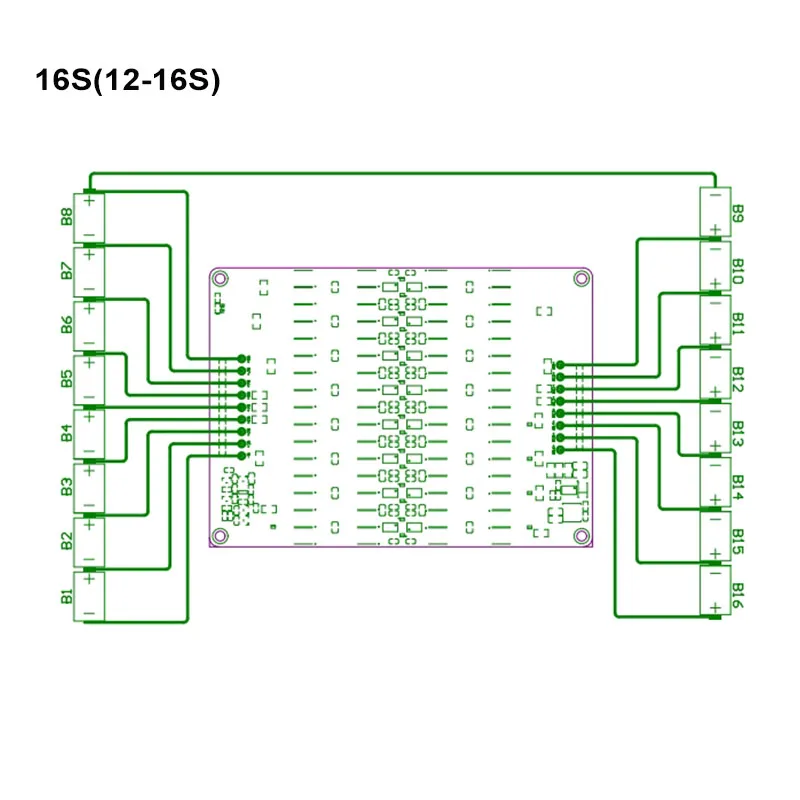5A 5.5A Active Equalizer Balancer Lifepo4 / Lipo/ LTO Battery Energy Equalization Capacitor 3S 4S 5S 6S 7S 8S 14S 16S 20S 24S