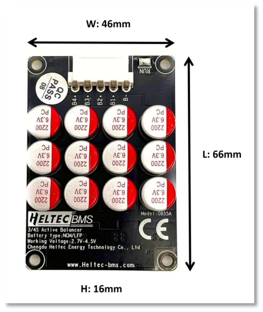 5A 5.5A Active Equalizer Balancer Lifepo4 / Lipo/ LTO Battery Energy Equalization Capacitor 3S 4S 5S 6S 7S 8S 14S 16S 20S 24S