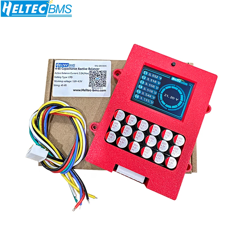 5A 5.5A Active Equalizer Balancer Lifepo4 / Lipo/ LTO Battery Energy Equalization Capacitor 3S 4S 5S 6S 7S 8S 14S 16S 20S 24S