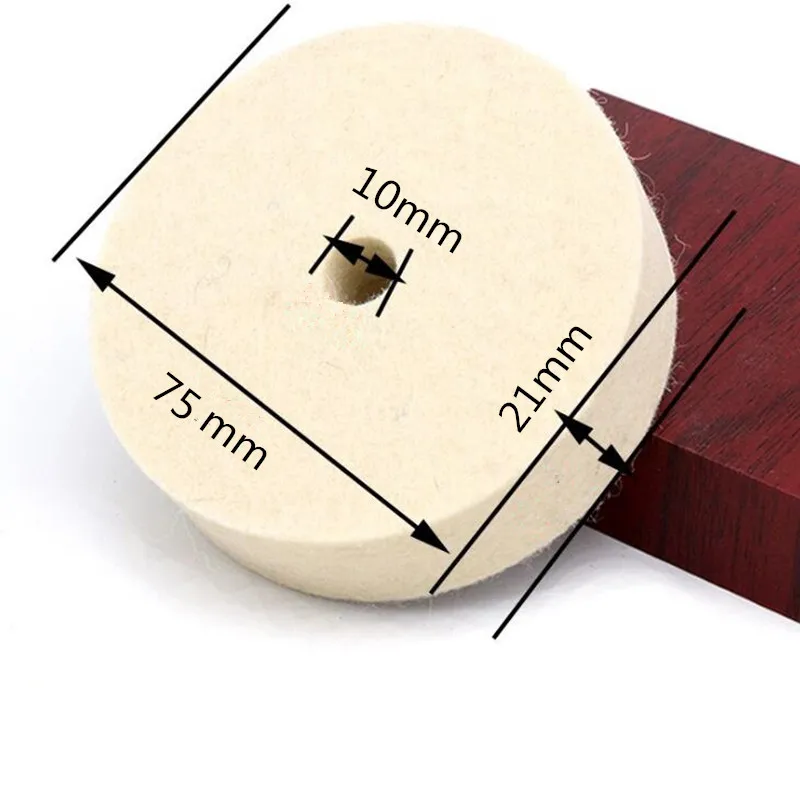 3 Inch 75mm Drill Grinding Wheel Buffing Wheel Felt Wool Polishing Pad Abrasive Disc Grinder Tool Polishing Machine Accessories