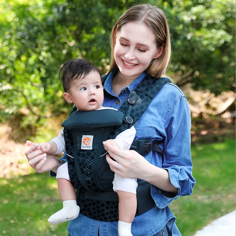 Baby Carrier Cotton Ergonomic Backpacks Holder Shoulder Waist Belt Sling Toddler Outdoor Holding Front and Back Universal