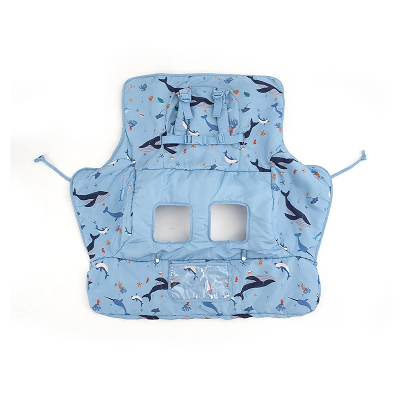 Multifunctional Baby Shopping Cart Cover with Safety Strap High Chair Cover Portable Grocery Cart Covers for Infants Toddlers