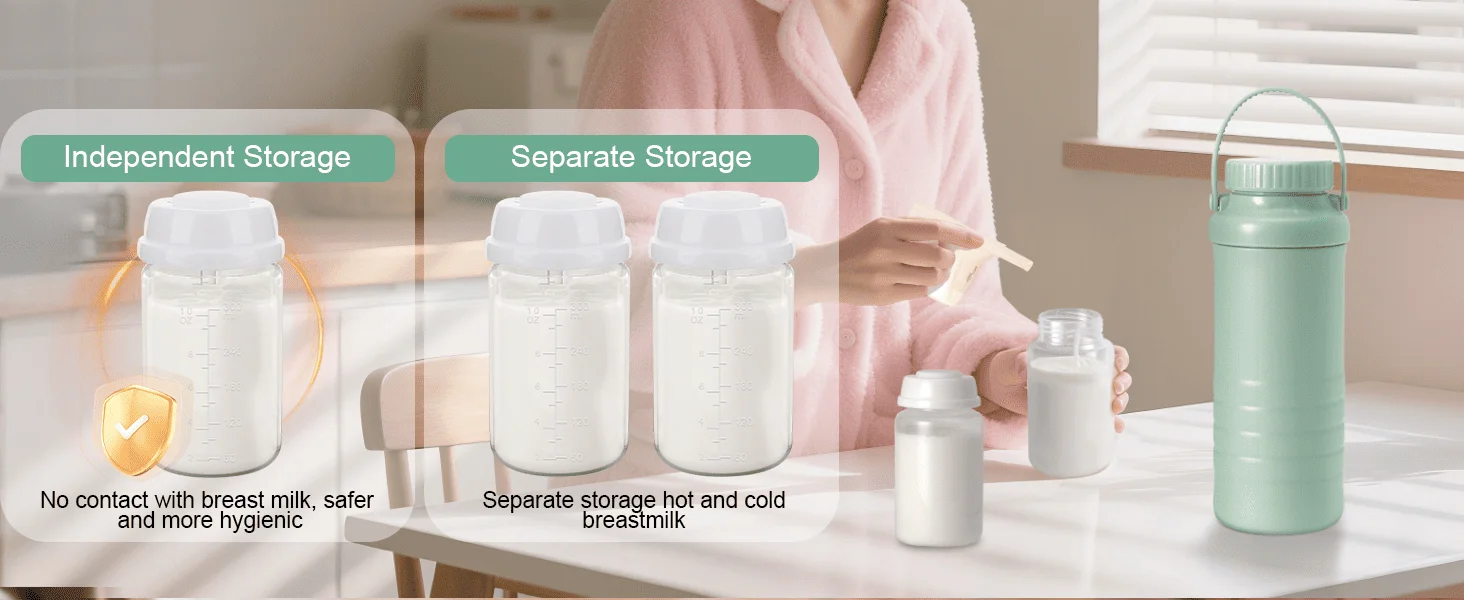 Portable Breast Milk Cooler Bottle Breastmilk Chiller for Travel Cooling Keeps Milk Fresh for Breastfeeding Breastmilk Storage