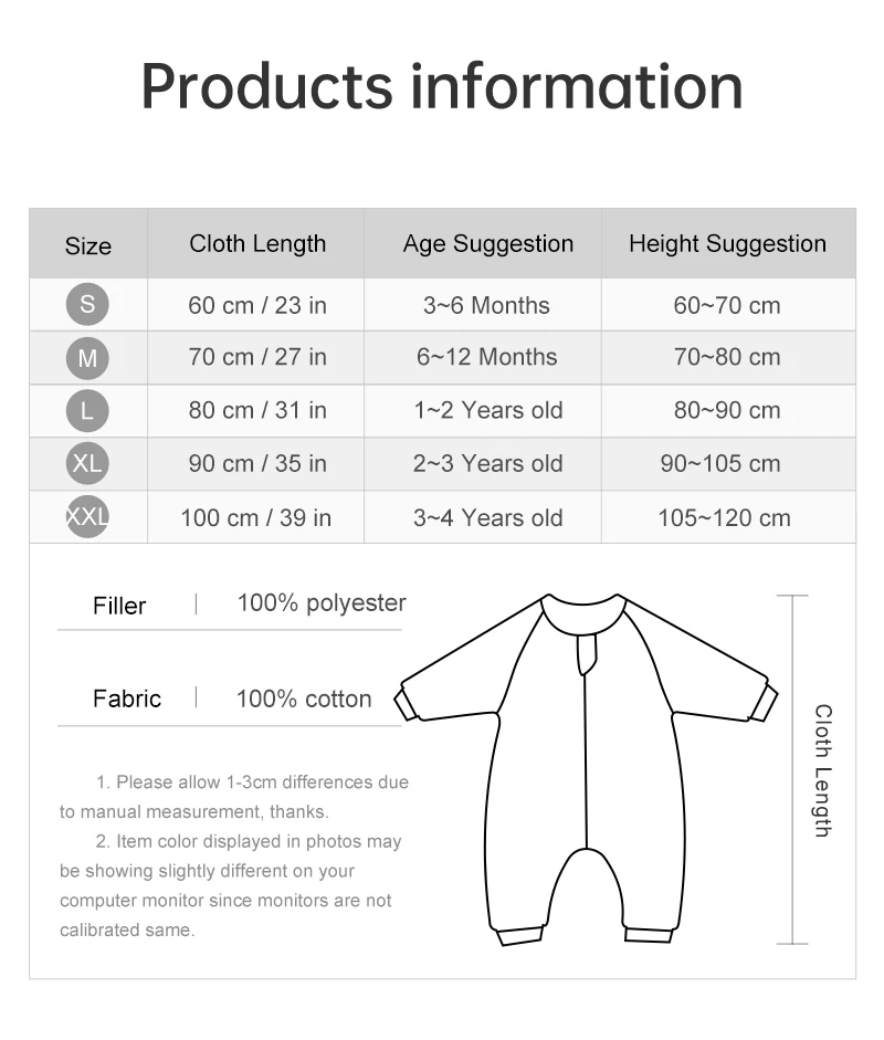 Baby Sleeping Bag Dinosaur Sleep Sack 2.5Tog Winter Warm Kids Play Suits In Room Sleepwear Sleeping Bag For Children 1-4Years