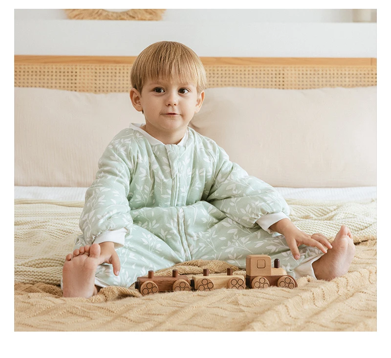 Baby Sleeping Bag Dinosaur Sleep Sack 2.5Tog Winter Warm Kids Play Suits In Room Sleepwear Sleeping Bag For Children 1-4Years