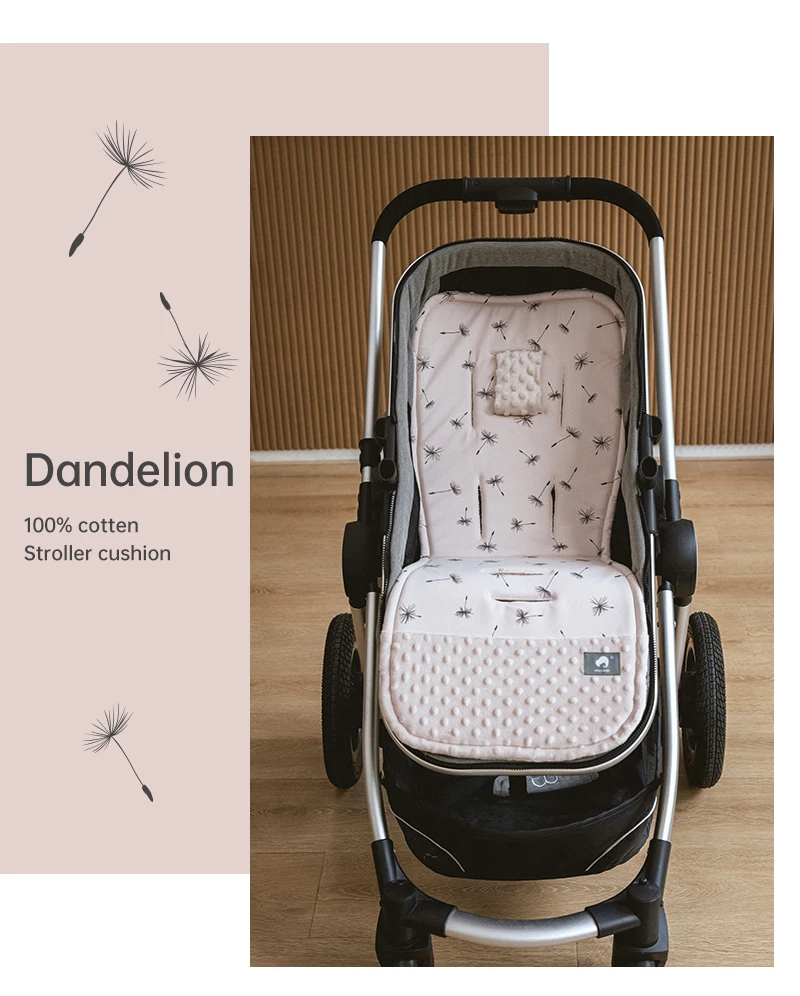 Stroller Cushion Universal Breathable Kids Pushchair Car Trolley Seat Mattress Soft Diaper Pad Cotton Baby Stroller Accessories