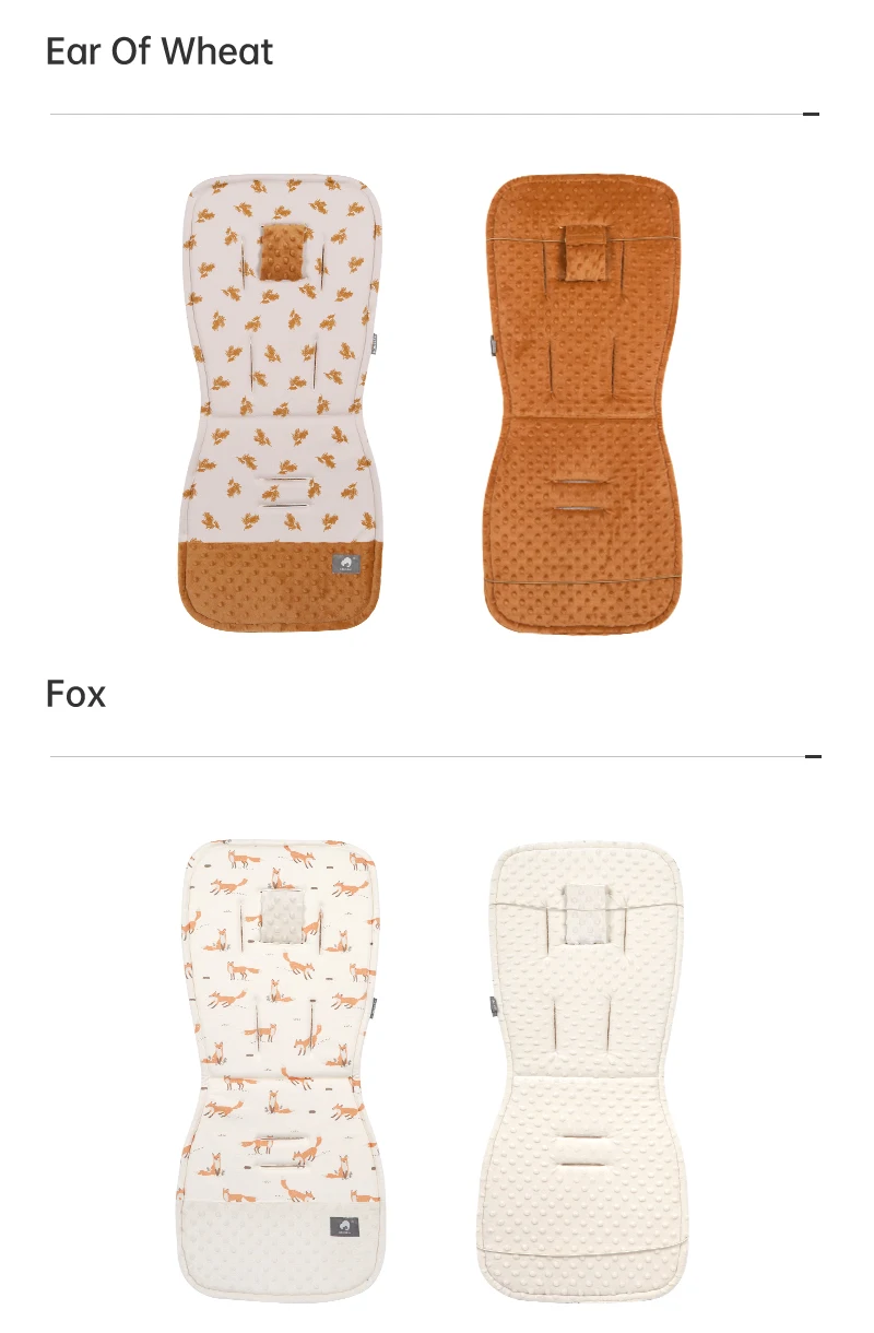 Stroller Cushion Universal Breathable Kids Pushchair Car Trolley Seat Mattress Soft Diaper Pad Cotton Baby Stroller Accessories