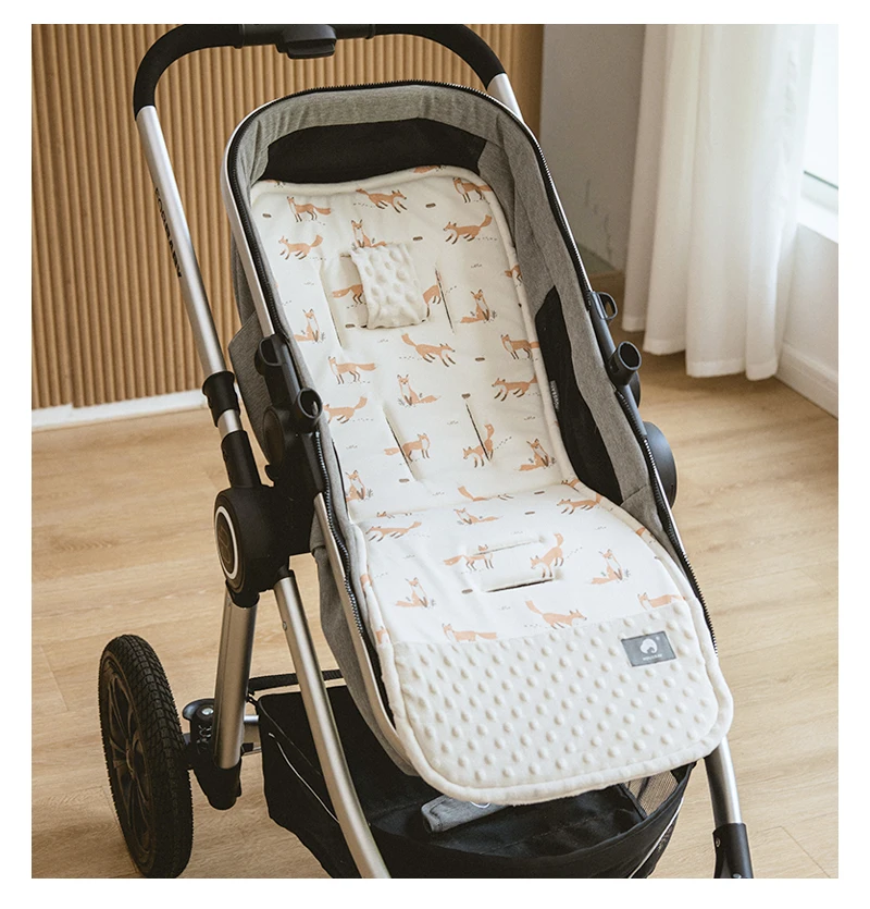 Stroller Cushion Universal Breathable Kids Pushchair Car Trolley Seat Mattress Soft Diaper Pad Cotton Baby Stroller Accessories