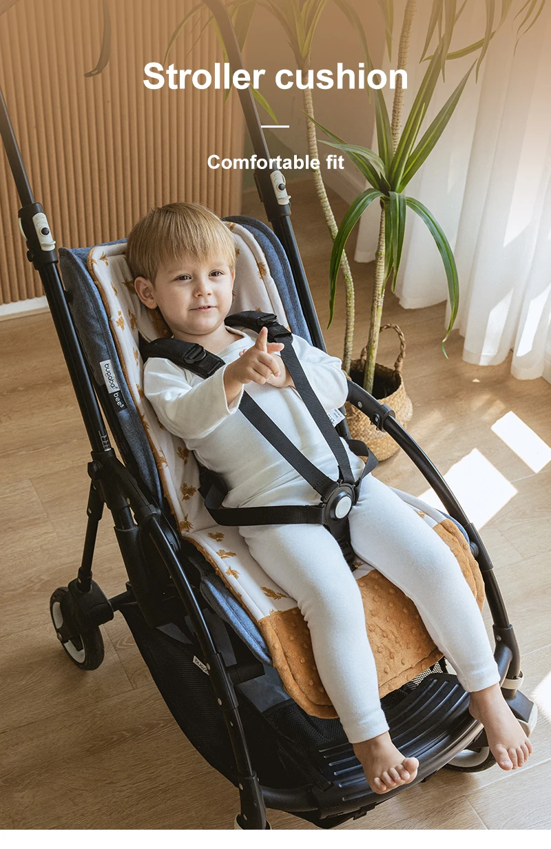 Stroller Cushion Universal Breathable Kids Pushchair Car Trolley Seat Mattress Soft Diaper Pad Cotton Baby Stroller Accessories