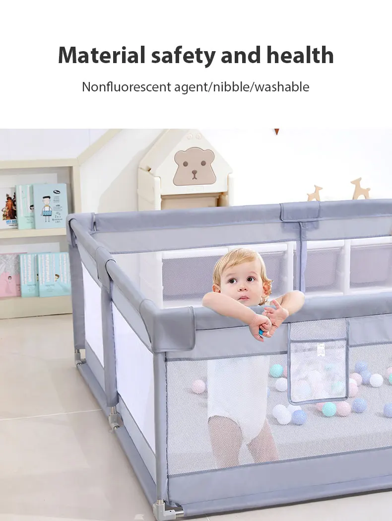 Large Baby Playpen for Children with Foam Protector Baby Playground for 0~6 Years Old Kids Ball Pit Playpen Indoor Baby Safety F