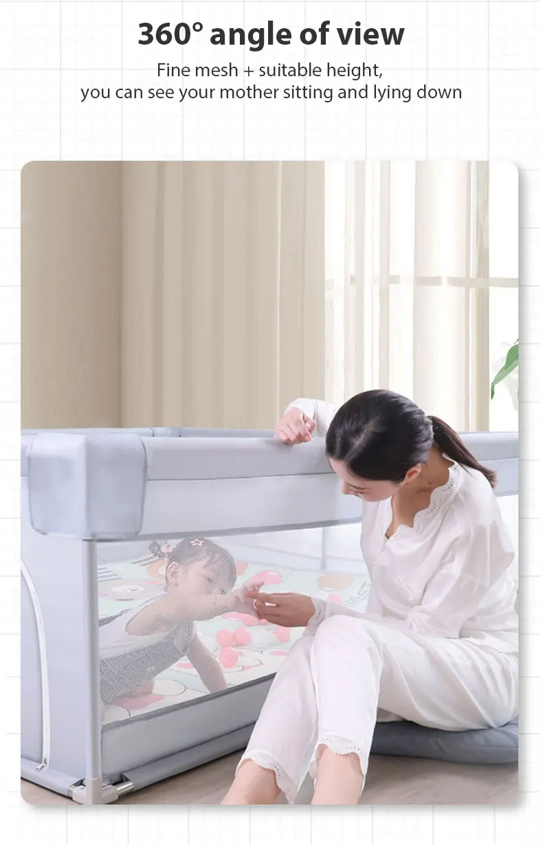 Large Baby Playpen for Children with Foam Protector Baby Playground for 0~6 Years Old Kids Ball Pit Playpen Indoor Baby Safety F
