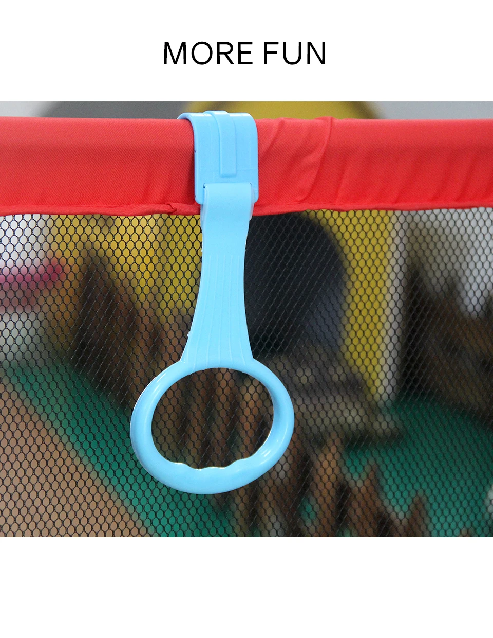 IMBABY 4pcs/lot Pull Ring For Playpen Baby Crib Hooks General Use Hooks Bed Rings Hooks Hanging Ring Help Baby Stand Accessories