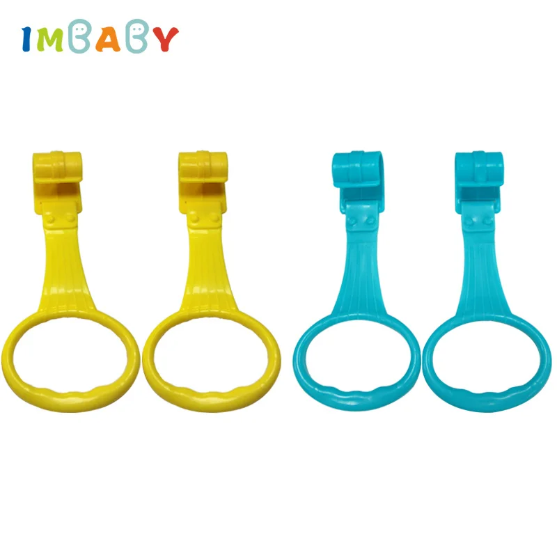 IMBABY 4pcs/lot Pull Ring For Playpen Baby Crib Hooks General Use Hooks Bed Rings Hooks Hanging Ring Help Baby Stand Accessories