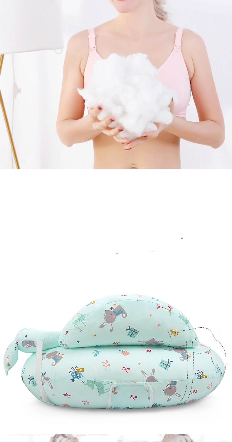 2020 Multifunction Nursing Pillow Halter With Shoulder Strap Baby Pillow Newborn Cartoon Baby Shaping Pillow Soft Feeding Pillow