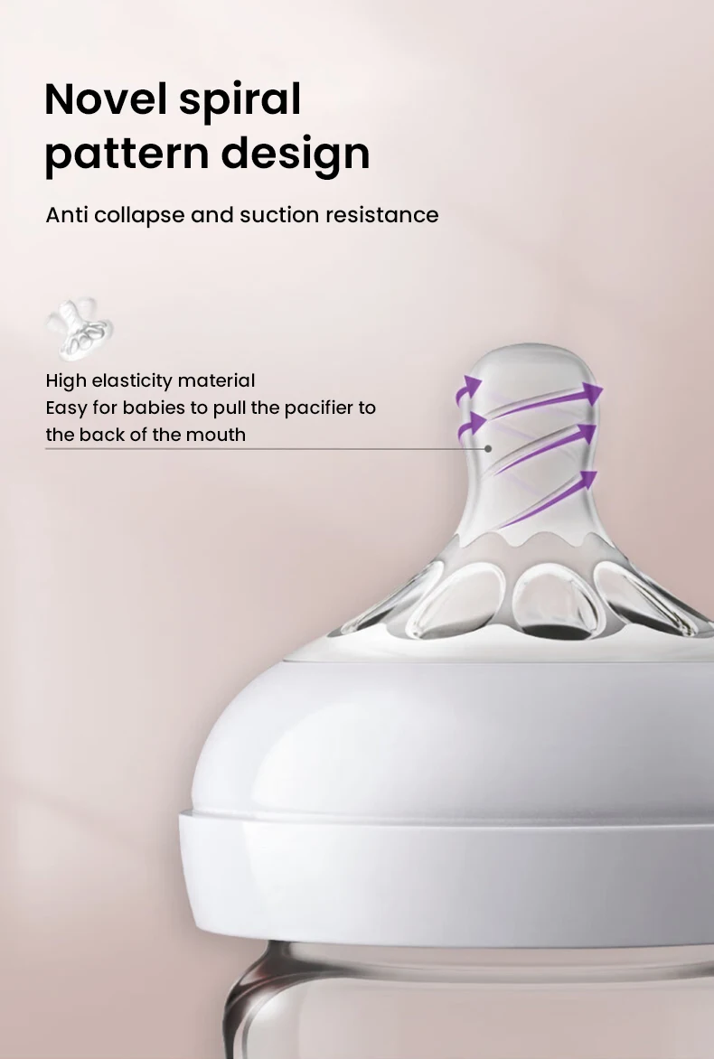 Avent Newborn Baby Bottle SCF678 125ml/160ml Baby Glass Bottles Newborn Feeding Supplies BPA Free Wide Caliber