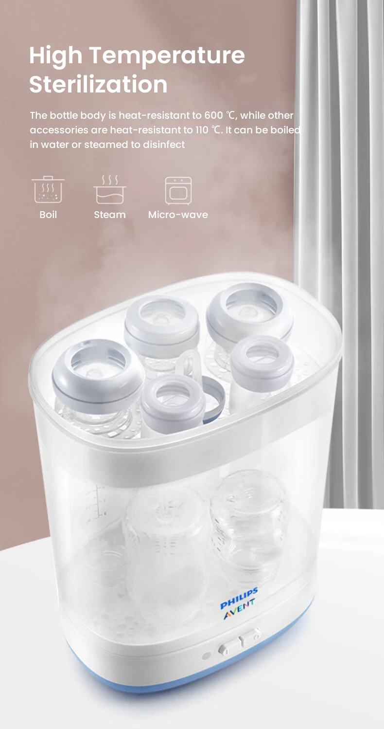 Avent Newborn Baby Bottle SCF678 125ml/160ml Baby Glass Bottles Newborn Feeding Supplies BPA Free Wide Caliber