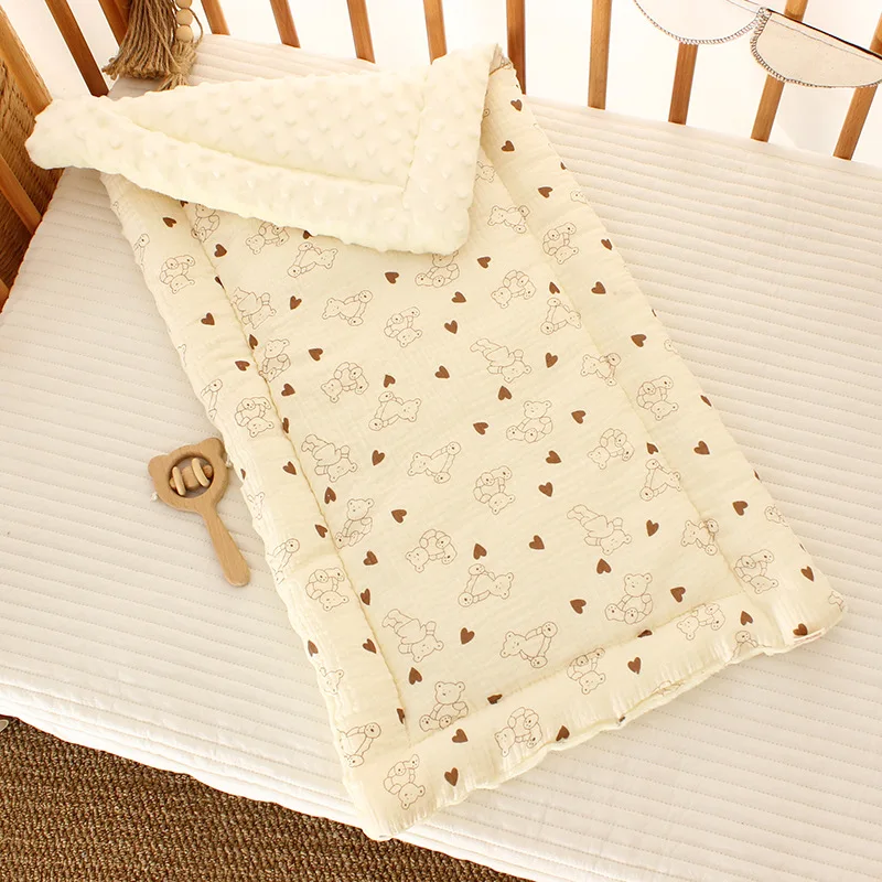 Crib Mattress Toddler Bed Mattresses Thick Baby Cradle Mattress Pad Washable Bed Crib Cotton Pad Double Sides Stroller Cushion