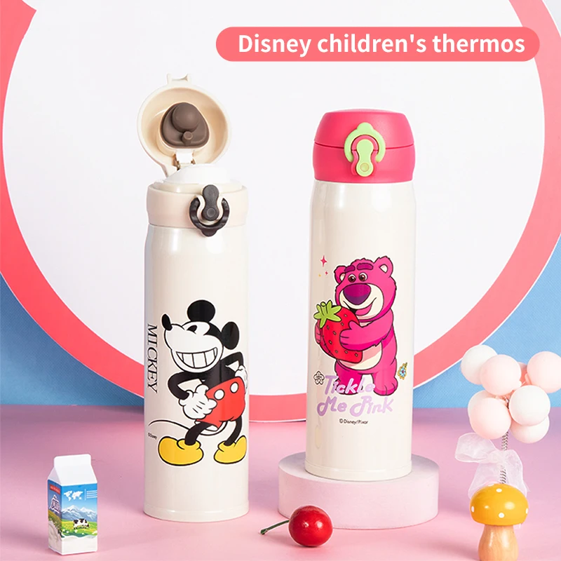 Disney Children's Insulated Water Bottle School-Ready Spider-Man Water Flask Unisex Primary School Pupils' Direct-Drink Cup
