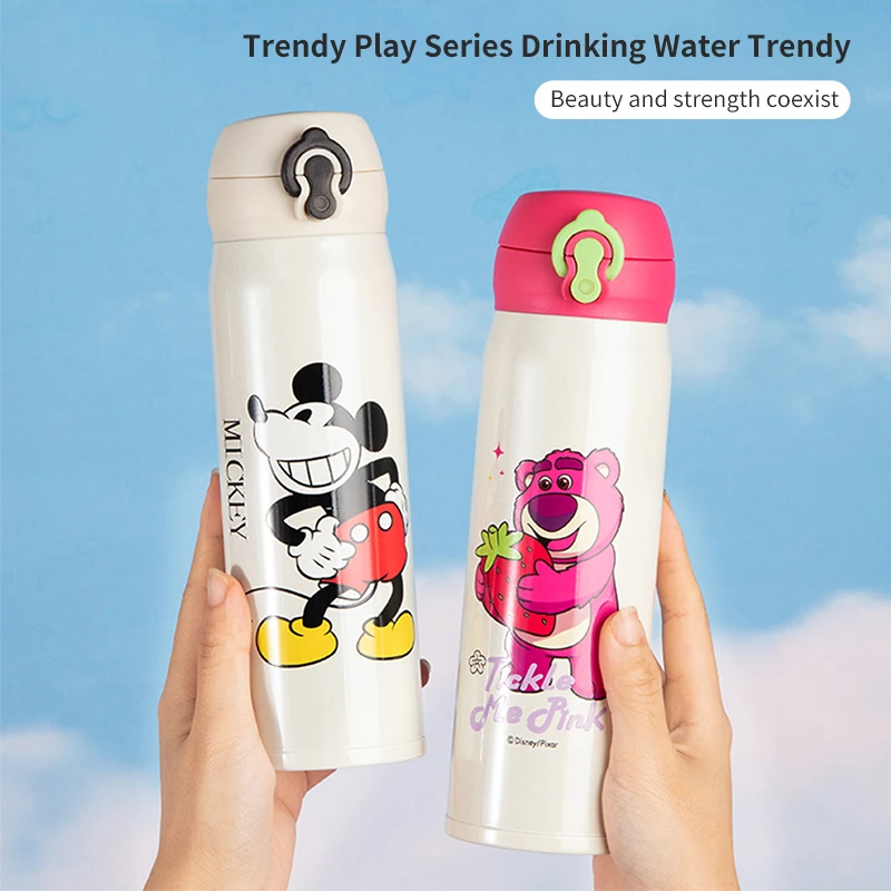 Disney Children's Insulated Water Bottle School-Ready Spider-Man Water Flask Unisex Primary School Pupils' Direct-Drink Cup