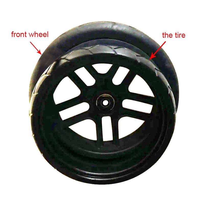 Front Wheel Tire For Uppababy Vista Series Pushchair PU Tyre Tubless Baby Buggy Outer Cover Bebe Pram Repalce Accessories
