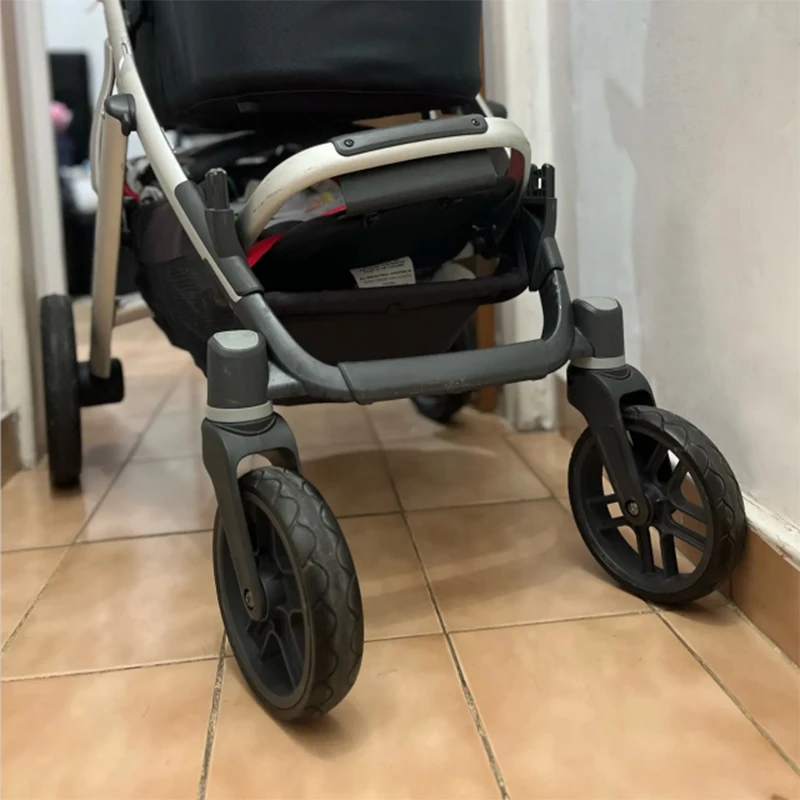 Front Wheel Tire For Uppababy Vista Series Pushchair PU Tyre Tubless Baby Buggy Outer Cover Bebe Pram Repalce Accessories