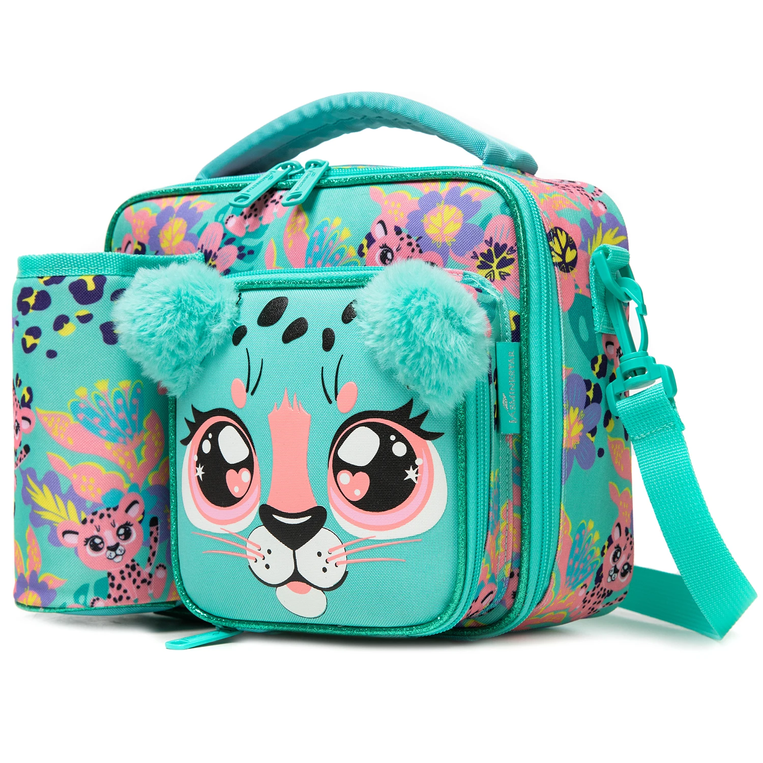 Cute Animal Kids Lunch Box Meal Bag Set Washable Lunch Bag&Reusable Leakproof Bag for School & Nursery It's Beautiful for Girls
