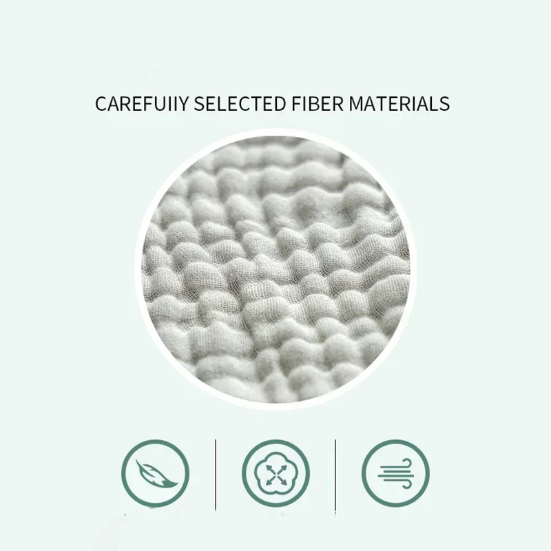 6 Layers Baby Bath Towel Kids Swaddle Wrap Bedding Pure Cotton Bubble Muslin Blanket Infant Gauze Receiving Blanket 105*105cm